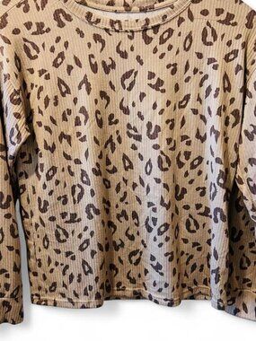 Jenni Women's Multi animal print Blouse small